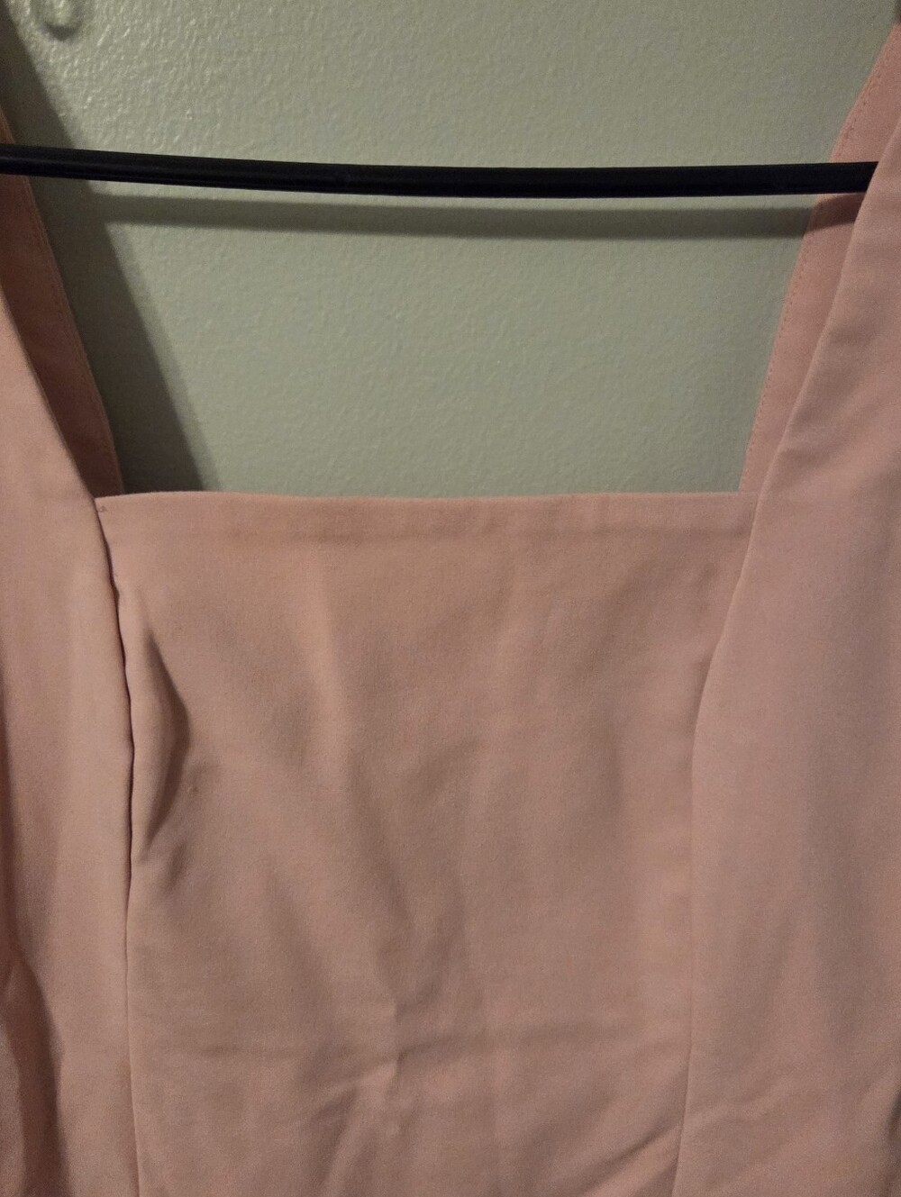 Hello Molly Womens Pink Square Neck Bodycon Sheath Midi Dress With Slit. Sz 6 - Picture 5 of 9